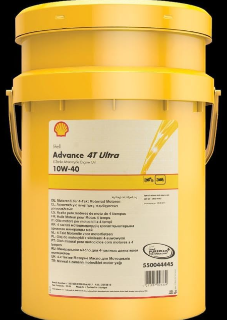 Shell Advance 4T Ultra 10W-40 20 L