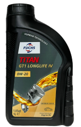 TITAN GT1 LONGLIFE IV 0W-20    N  1L PLA