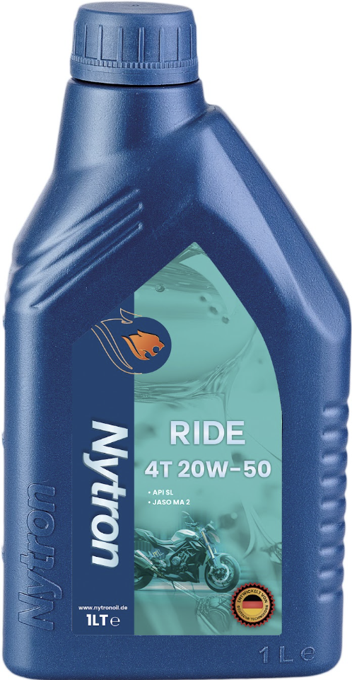 NYTRON RIDE 4T 20W/50 SL, JASO MA	12x1Ltr Bottle